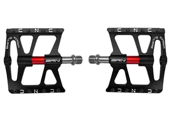 BRN Pedali Flat 8 Pins-nero rosso